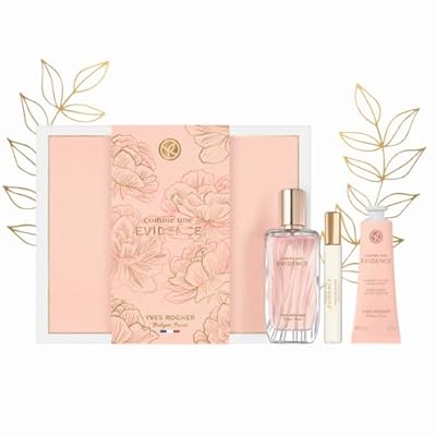 Yves Rocher COMME UNE EVIDENCE - Set de Regalo para Mujer: Eau de Parfum 50 ml Vaporizador 8 ml & Crema de Manos 30 ml - Un Momento de Armonía y Plenitud