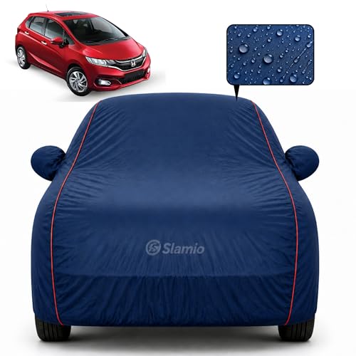 Image of Premium 100% Waterproof Car Cover for Honda's CRV 2012-2017 Models All-Weather, UV & Dust Protection | Heavy-Duty 3-Layer Fabric | Custom Fit with Mirror & Antenna Pockets | Navy Blue
