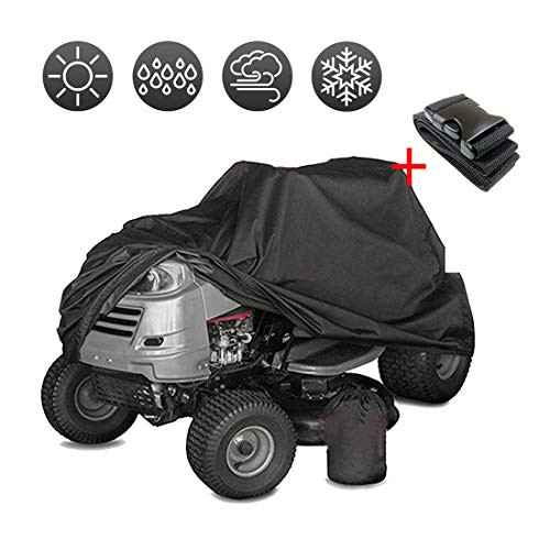 SUNDUXY Riding Lawn Mower Cover, ATV Cover Waterproof, 210D Oxford Durable Universal Waterproof Wind-Proof UV Protection with Storage Bag and Buckle,XS