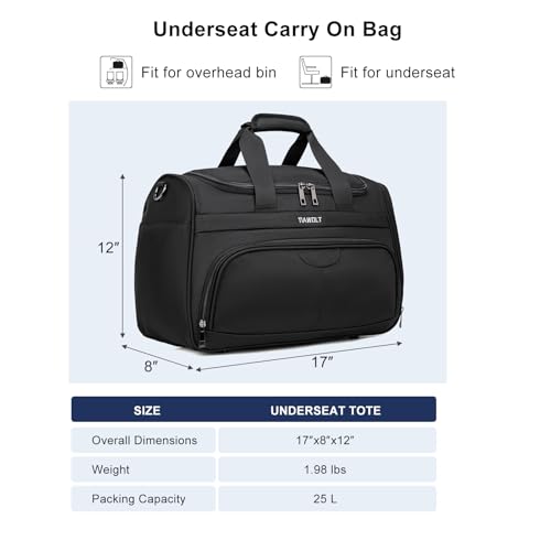 TIAWOLT Lightweight Underseat Travel Tote
