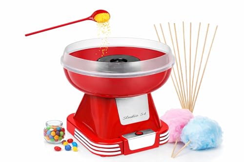 Listado de Maquina para Hacer Algodon de Azucar Walmart los más solicitados. 47 Studio 54 - Máquina de algodón retro de caramelo con cuchara, máquina de algodón para el hogar, máquina de algodón de fácil uso para niños, diseño clásico duradero, sin...