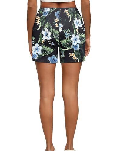 Image of Ekouaer Pajama Shorts for Women Soft Comfy Lounge Shorts Drawstring Pj Shorts Short Pajama Bottoms with Pockets S-XXL