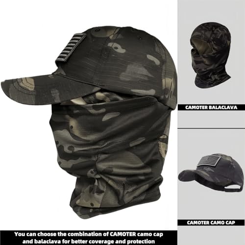 Image of Camo Balaclava Ski Face Mask UV Protector for Man and Women Hunting Fishing Motorcycle Windproof&Military Tactical
