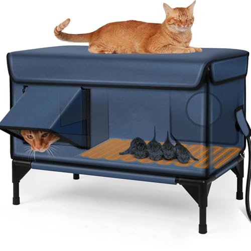 Niche chauffée d'extérieur pour chats errants - Taille L - 2