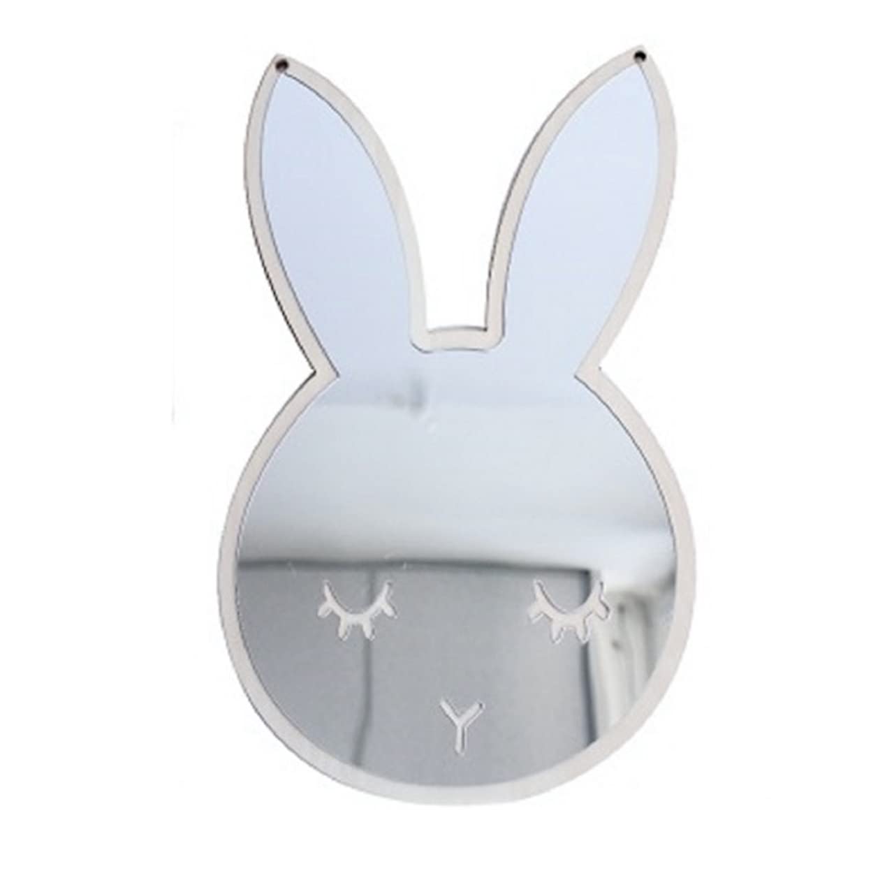 Amazon.co.jp: [Queen-b] ウォールミラー アクリル うさぎ ステッカー