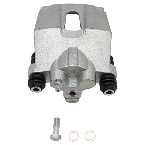 Image of TRQ Rear Driver and Passenger Side Brake Caliper Set Caliper Brackets Compatible with 04 Ford F-150 04 F-150 Heritage 05-11 F-150 06-08 Lincoln Mark LT