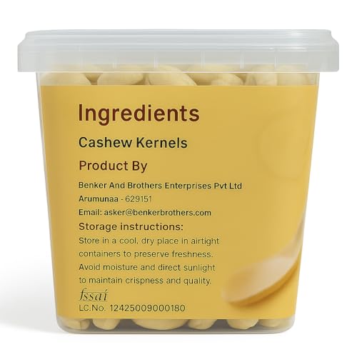 Image of RALDELI W240 Standard Size Cashew Nuts 1 Kg | Premium Whole Cashew Kernels | Fresh & Crunchy
