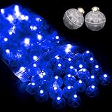 【100 Pièces Mini Ballons Lampes】 Vous recevrez 100 pc lumières à ballons LED d'un diamètre de 1.4 cm / 0.6 pouces. La lumière vive fait ressembler à une étoile. L'utiliser comme décoration peut créer une atmosphère chaude pour votre chambre.