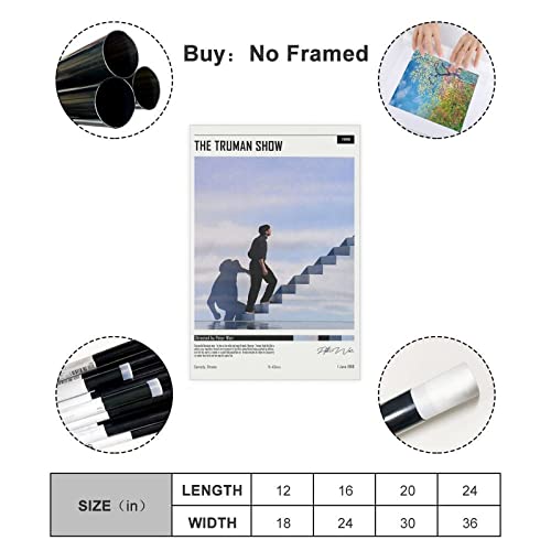 Sarqi Movie Poster The Truman Show Canvas Poster Unframe:12X18Inch(30X45Cm) #TOP1