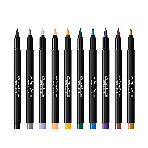 Caneta Ponta Pincel, Lettering, Faber-Castell,Supersoft Brush,15.0720SOFT, 20 cores, Multicor 6 Caneta Ponta Pincel, Lettering, Faber-Castell,Supersoft Brush,15.0720SOFT, 20 cores, Multicor - Imagem 6