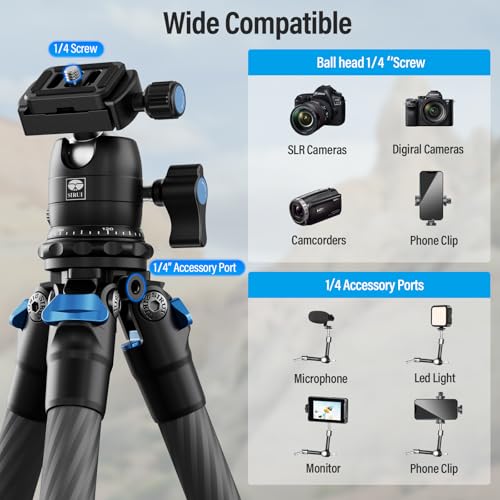 SIRUI Carbon Fiber Travel Tripod with 360° B-00K Arca-Swiss