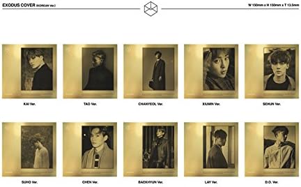 EXO - Exodus (2nd Album, Korean Version) TAO cover + 52pages Photobooklet + 1 EXODUS Random Card + 2 EXO photocards(8cmx5cm)