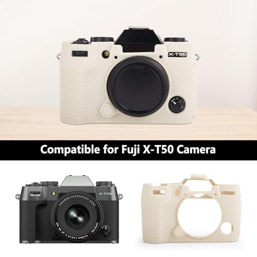 Funda de silicona para cámara Fujifilm X-T50 Off White miniatura 2