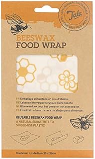 Tala Reusable Beeswax Food Wraps, Honeycomb Patterned design, Measuring 25cm x 28cm