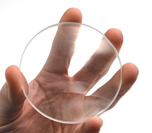 Image of Double Concave Lens, 1000mm Focal Length, 3 inch (75mm) Diameter - Spherical, Optically Worked Glass Lens - Ground Edges, Polished - Great for Physics Classrooms - Eisco Labs