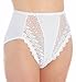 Valmont Valmont Embroidered Lace and Satin Hi-Cut Brief Panty BLK, 7