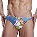 Men Sexy Bikini Swimsuit Swimwear Cute Unicorn Pattern Anime Briefs L 2030881