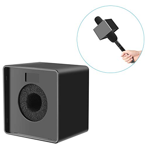 Neewer Portable Square Cube Shaped Interview Mic Microphone Flag Station Logo with Max
