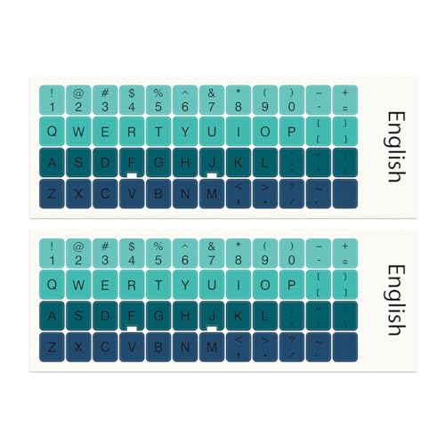 Stickers para teclado Boaulee 2PCS verde degradado miniatura 1