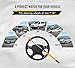 Ultra Secure Car Steering Wheel Lock, No Scratch Dual Locking Hooks, Anti Theft Car Device Wheel Locks for Cars with Metal Bars, Anti-Pick Car Lock Secures Cars, Trucks