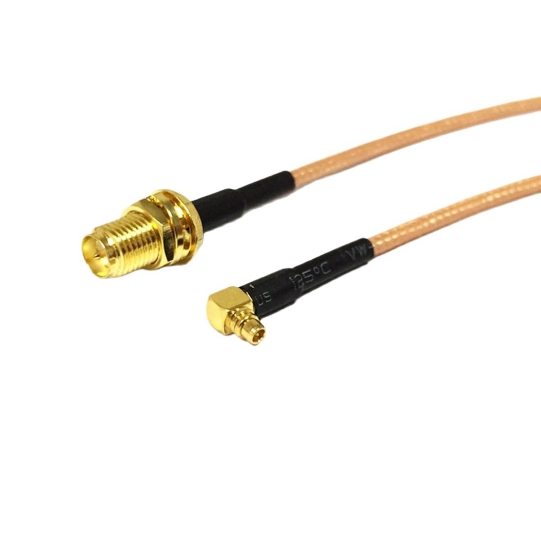 LIHUA RP SMA Femmina Interruttore MMCX maschio ad angolo retto Pigtail Cavo RG316 RG174 RG178 15 cm 6" (RG174,10 cm)