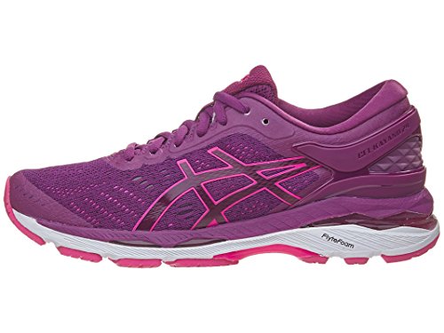 ASICS Women's Womens Gel-Kayano 24 Athletic Shoe, Prune/Pink Glow/White, 8.5 Medium US