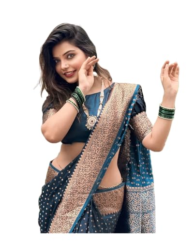 Image of Avantika Fashion Women's Kanjivaram Soft Semi Silk Banarasi Sarees With Blouse Piece