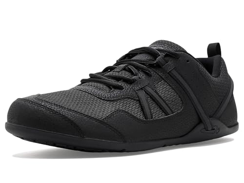 Xero Shoes Men’s Prio Barefoot Athletic Sneaker, Black, 10.5