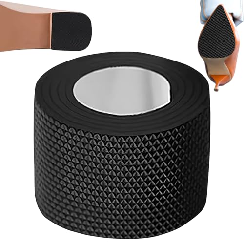 Cinta Antideslizante para Zapatos - Autoadhesiva de Goma Silenciosa 1m | Plantilla antiruido, protección, tacones altos, botas, zapatillas, sillas, mesa, hogar, escuela, hospital, accesorio