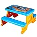 Produktbild ColorBaby Hot Wheels 77430 - Picknick- und Lerntisch für Kinder, Schreibtisch und Kinderstuhl, Zeichentisch