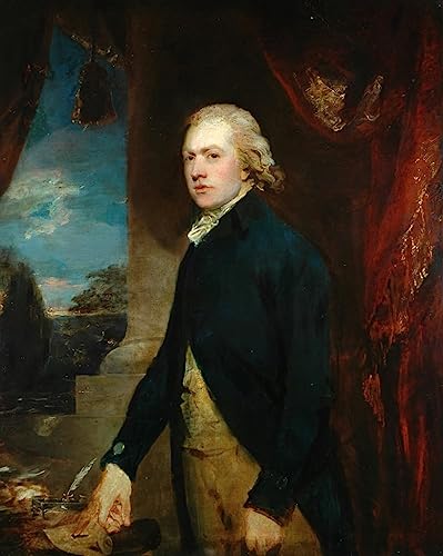 Tableau Toile Portrait d'un homme Gainsborough 60x90cm pour salon