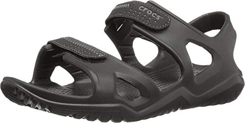 Crocs Swiftwater River Sandal Black/Black 11 M