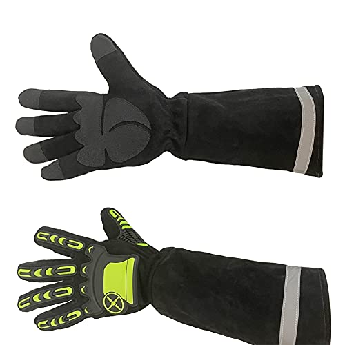 V-Cheetong Snake Bite Proof Gloves Dexterous Animal Handling Tool Kevlar Reinforced Puncture Protection For Rattlesnake Cobra Pets Dogs Cats Reptiles