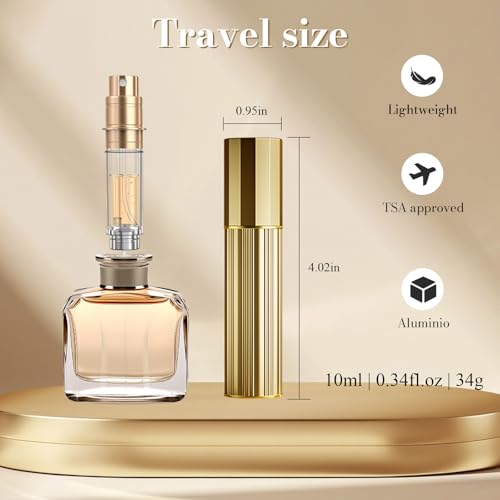 JOOMOKO-Perfume-Atomiser-Perfume-Travel-Bottle-10ML-Refillable-Perfume-Bottle-Portable-Perfume-Dispenser-Empty-Perfume-Spray-Bottle-Easy-to-Refill-Perfume-Atomiser-for-Women-Men-GOLD