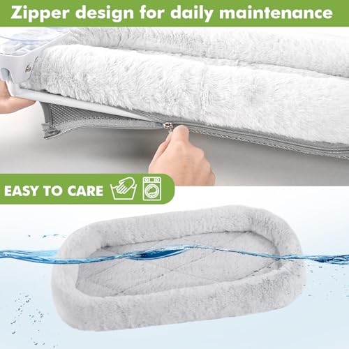 Image of Zoratoo 2PC Cat Window Perch with Bolster Foldable Cat Hammock Cushion Bed for Window with Metal Frame, Large Suction Cups Cordless Window Resting Seat for Indoor Cats (Cushion Bed, 2PC)