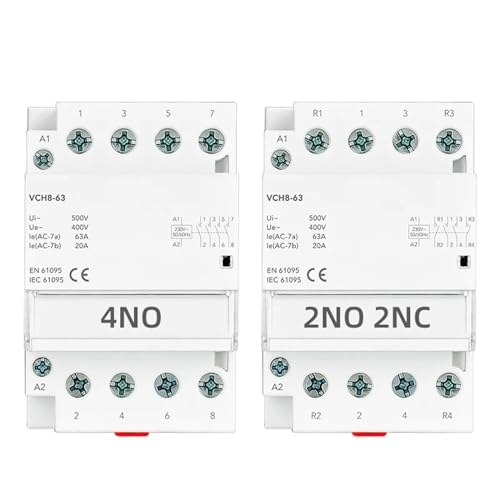 Contacteur modulaire triphasé 63A 4 pôles permettant une double inversion de circuit - 2