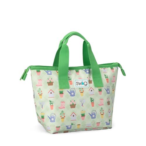 Swig Life Lunchi Insulated Lunch Box, Waterproof Lunch Bag, Green Thumb