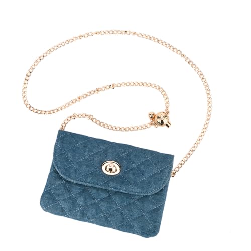 Sluxa Belt bag for women, Fasion mini denim purse cell