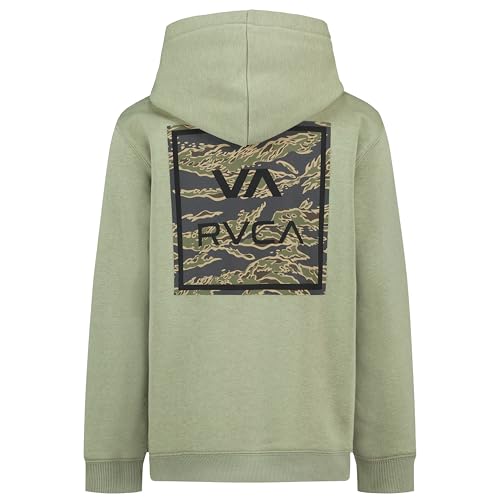 Image of RVCA Boys' Graphic Logo Pullover Fleece Hoodie Sweatshirt