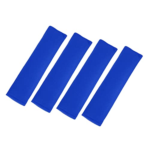 ACROPIX 自動車運転用シートベルトカバー ショルダーパッドカバープロテクター ブルー 4個