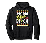 giovane gifted & black african pride black history mese felpa con cappuccio
