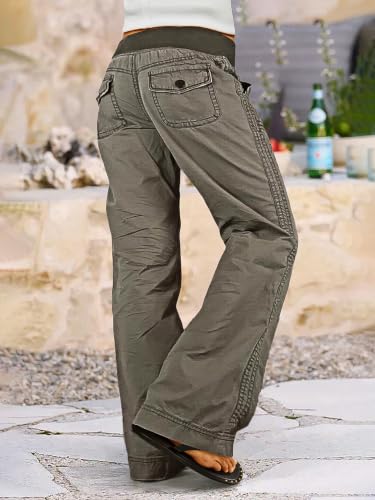 Image of Flamingals Straight Leg Drawstring Pants for Women