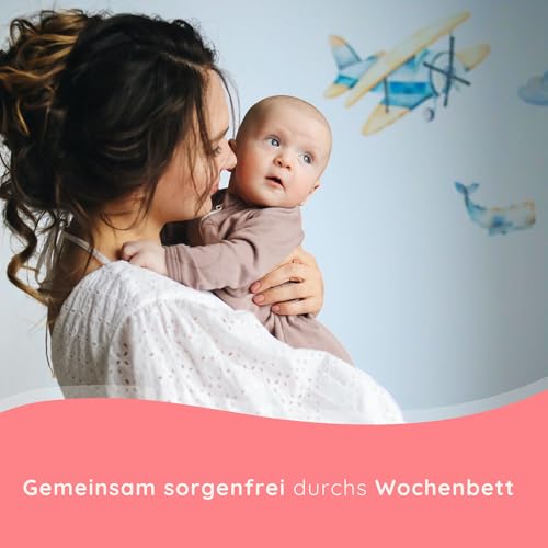 Bella Mamma Wochenbett Unterwäsche für Wöchnerinnen – 8 Stück Netzhosen (4 x 2) zur Fixierung von Wochenbettbinden | Öko-Tex | Made in EU