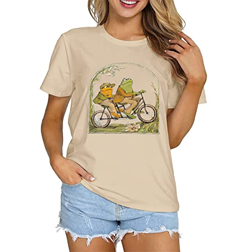 Frog Shirt for Women Classic Book T-Shirt Vintage Graphic Tee Tops Book Lovers Shirt Funny Teacher Shirt2