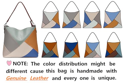 YALUXE Genuine Leather Shoulder Bags Stylish Hobo Handbags Purses Crossbody Bags for Women3