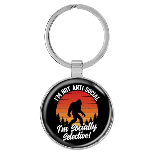 Image of Bigfoot 1.5 inch x 3 inch Domed Keychain Backpack Pull