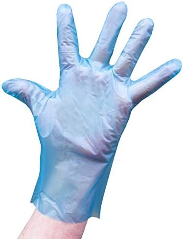 TPEMAX Latex-Free Hybrid Blue Colour 1 Box of 200 Gloves - LARGE Size - Image 3