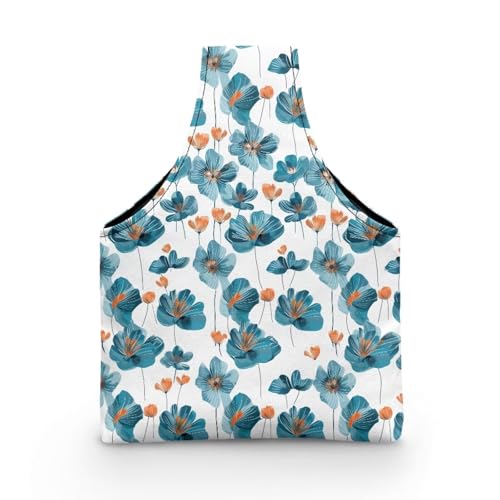 Image of Flower Yarn Bags with Holes for Crochet for Women Knitting Yarn Storage Bag Organizer Small Crochet Organizers and Storage Lightweight Knitting and Crochet Supplies