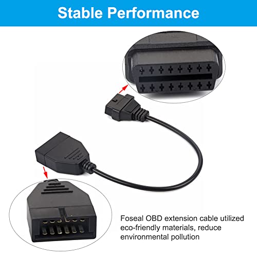 Keenso OBD2-diagnose-verlengkabel, 12-pins naar 16-pins aansluiting, OBD1-stekker, adapter voor GM-voertuigen/auto… - Image 4