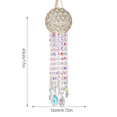 Carillons à vent extérieurs et lustre attrape-lumière résistant aux intempéries